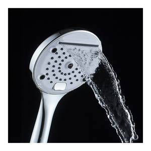 Cabezal de ducha Victoria cromado y blanco de 3 funciones para grifos de baño y ducha Idro Bric SAPDOC0239BI - Product Image 2