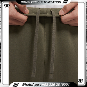 Proveedor de fábrica Hombres Athletic Bottoms Slim Fit Logotipo personalizado Cintura elástica Jogging Pantalones Joggers con paneles - Product Image 5