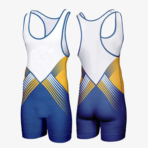 Meilleur prix Hommes Lutte Singlet Sublimation Personnalisée Sportswear avec Impression Numérique Dernière Conception Vente En Gros Wrestling Singlet - Product Image 1