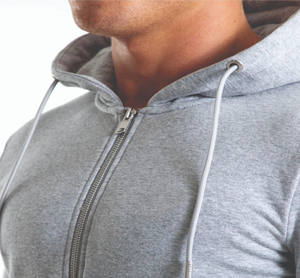 Nouveau style de sweats à capuche zippés avec logo personnalisé pour hommes vente en gros de haute qualité, sweats à capuche souples et décontractés avec fermeture éclair pour hommes - Product Image 6