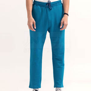 Usine en gros hommes pantalons décontractés nouvelle couleur unie taille haute pantalons amples hiver coton tissu hommes mode - Product Image 1
