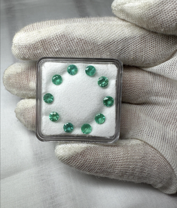 Piedra de piedra preciosa suelta de corte elegante Esmeralda zambiana natural tamaño de mezcla 5-8 MM certificado GIA para la fabricación de joyas - Product Image 6