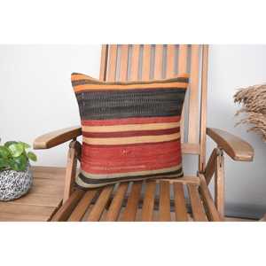 พรมขนสัตว์หลากสี18X18นิ้วทอด้วยหมอนลายวินเทจ - Product Image 1