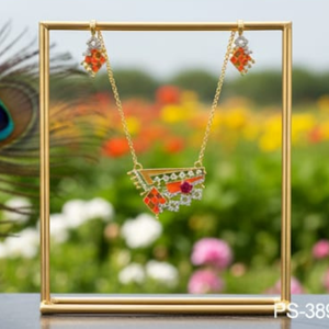 Ensemble de pendentifs AD fabriqués à la main Bijoux traditionnels élégants pour femmes Mariages et occasions spéciales - Product Image 3