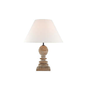 Borealis, lámpara de mesa de madera hecha a mano, Art Deco puro, patrón de planta eléctrica, sombra de tela, novedad y decoración creativa para el hogar - Product Image 1
