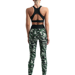 Conjunto de Yoga para Mujer, Diseño Personalizado, Transpirable, de Alta Elasticidad, Leggings y Sujetador Deportivo, Talla XXL, Venta al Por Mayor - Product Image 3