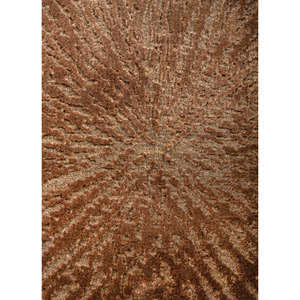 Uvenuti Abstract Pattern Beige & <b>Brown</b> Hand Knotted <b>Wool</b> & Bamboo Silk Rug for Home LRB-5005 - Product Image 3