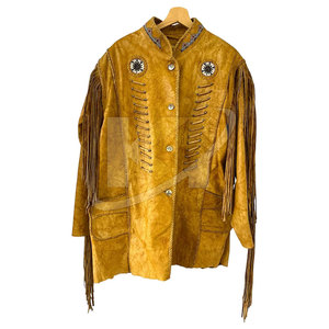 Chaqueta de invierno de talla grande al por mayor, chaqueta de cuero para uso en exteriores, chaqueta de cuero de ante para hombre con cuello levantado - Product Image 2