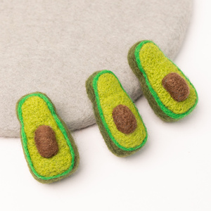 ชุดอโวคาโดขนแกะ7ซม. พร้อมเมล็ดพืชชุดผลไม้ที่ทำด้วยมือโดยการเริ่มต้นสำหรับการตกแต่งโต๊ะอาหารการตกแต่งงานปาร์ตี้ - Product Image 6