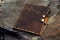 Carpeta de archivos de negocios de cuero de tamaño A5 con calculadora Executive Padfolio estuche Bloc de notas con cierre de cremallera LAP-0043