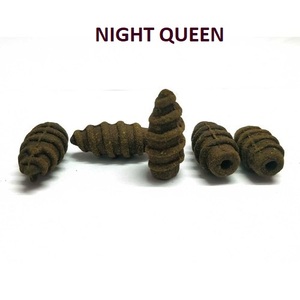 Leading Brand's Natural Wood Night Queen <b>Incense</b> <b>Cones</b> Screw <b>Backflow</b> Design Bulk Supply - Product Image 1