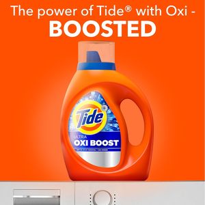 Détergent à lessive liquide Tide Ultra Oxi Boost, 92 fl oz, 65 lavages, détachant avancé, détergent à lessive liquide avec formule extra - Product Image 1