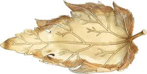 Plateau de vanité de Noël de bonne conception Plateau de service en forme de feuille en aluminium de qualité supérieure pour les meilleures ventes - Product Image 5