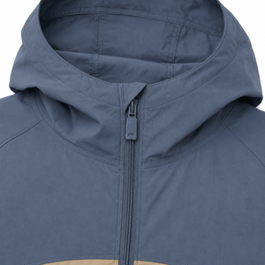Custom Men's Quarter Zip Windbreaker Jacket Waterproof Eco-Friendly Streetwear Hooded OEM ODM Private Label Manufacturer - Product Image 5