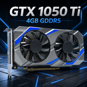 Carte graphique GTX <span class=keywords><strong>1050</strong></span> <span class=keywords><strong>Ti</strong></span> 4 Go GDDR5 128 bits NVIDIA, double ventilateur, GPU de jeu <span class=keywords><strong>4K</strong></span> pour PC de bureau, pièces d'ordinateur GTX1050Ti - Product Image 1