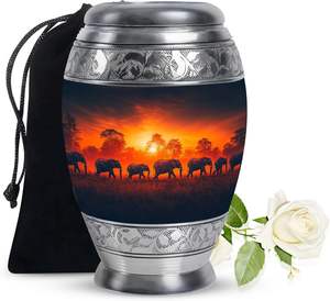 Éléphant adulte urnes pour cendres humaines pour maman crémation adulte frêne femmes urne grand mâle adulte taille personnalisée fournitures funéraires urne - Product Image 1