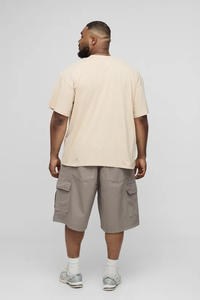 2025 surdimensionné hommes coton T-Shirt Premium couture qualité personnalisé Streetwear avec pour bouffée impression motif 100% 240GSM coton - Product Image 2