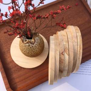 Sous-verres en bois de chêne de qualité supérieure avec un design moderne, écologiques, personnalisés pour la maison, les restaurants, finition polie, tapis, coussinets - Product Image 5