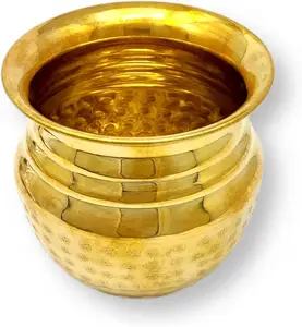 Puja 냄비-황동 선박을위한 황동 Lota Kalash Pooja Home - Indian Brass Decor 용 인도 Kalasam