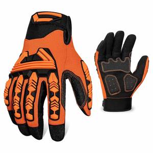 Guantes para hombres y mujeres con protector TPR Guantes DE TRABAJO resistentes antivibración con agarre firme - Product Image 1