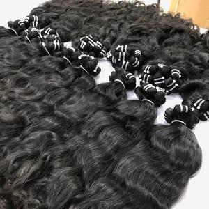 Onda natural de la mejor calidad en cabello de trama, extensiones de cabello crudo al por mayor, de cabello humano crudo - Product Image 2