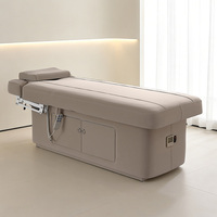 Lit de beauté électrique de luxe avec chauffage, rangement USB, réglable, pour soins du visage, idéal pour salons de beauté, spas et cliniques (vente en gros)