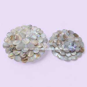 Lujoso espejo de nácar de concha de mar blanco de calidad n. ° 1 para regalos de Ramadán, espejos de estilo de amor de piedra hechos a mano - Product Image 5