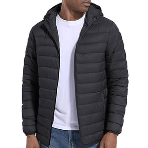 Veste matelassée à capuche de luxe pour homme Remplissage en coton Design épais et chaud pour les vêtements de travail en extérieur et les températures hivernales froides - Product Image 5