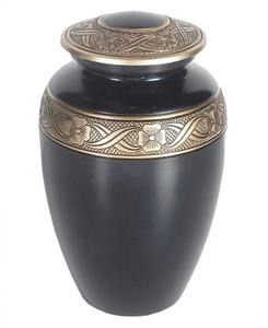 URNE DE CRÉMATION EN PLASTIQUE ABS BRILLANT NOIR URNE FOURNITURES FUNÉRAIRES CLASSIQUES DE HAUTE QUALITÉ POUR URNE DE CENDRES HUMAINES - Product Image 1