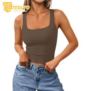 Camiseta sin Mangas de Algodón para Mujer, la Mejor Camiseta sin Mangas para Mujer, Precio al por Mayor, Camisetas sin Mangas para Mujer - Product Image 2