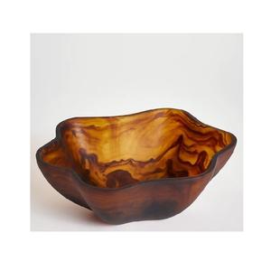 Bol poli brillant fabriqué à la main en résine écologique avec un design artistique unique pour une utilisation de fête de décoration de maison de pièce maîtresse de table - Product Image 3