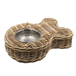 Bol d'alimentation en rotin pratique, nouveauté, bol pour chien en rotin, station d'alimentation naturelle pour les repas des animaux de compagnie - Product Image 4