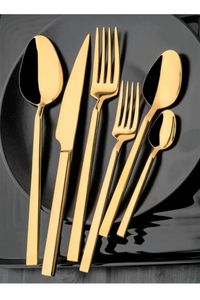 Cubiertos de Acero Inoxidable de Alta Calidad para Mesa de Champán, Incluye Juego de Cubiertos de Oro y Plata para Restaurante, Cocina, Hotel y Bodas - Product Image 3