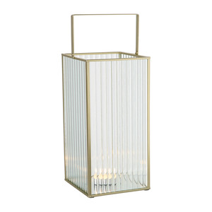 Bougie <span class=keywords><strong>Lanterne</strong></span> Miroir cm Haute Lanternes En Métal Extérieur Grandes Lanternes Grave Poignée Suspendue Décoration De Noël Or - Product Image 2