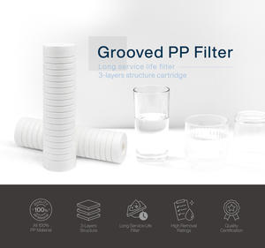 Cartucho de Filtro de Ranura de PP de 10 Pulgadas, 1/5 Micras, 2.5 Pulgadas de Diámetro, Uso Doméstico y Comercial - Product Image 2