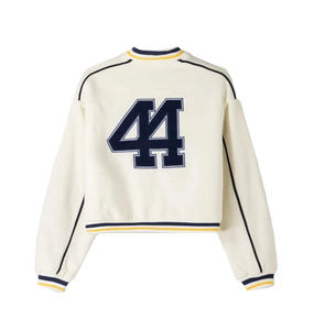 Veste de survêtement personnalisée pour femmes, nouvelle arrivée, vêtements d'hiver et d'automne, style universitaire, veste en molleton en gros, rembourrage en coton - Product Image 6