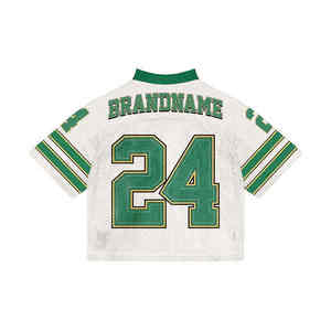 Maillot de football Streetwear, impression de chiffres en gras avec des graphismes de crâne, design tendance et ample. - Product Image 4