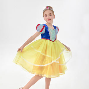Robe <span class=keywords><strong>de</strong></span> princesse en dentelle sur mesure en gros pour enfants, costume <span class=keywords><strong>de</strong></span> fantaisie Blanche-Neige pour les distributeurs <span class=keywords><strong>de</strong></span> fêtes d'anniversaire - Product Image 4