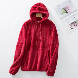 Sweatshirt à capuche Sherpa épais unisexe de haute qualité avec logo personnalisé pour femmes - Product Image 1