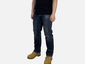 Jean STRAIGHT transpirable de alta calidad para hombre: Denim duradero y moderno, perfecto para ocasiones casuales y semiformales. - Product Image 3