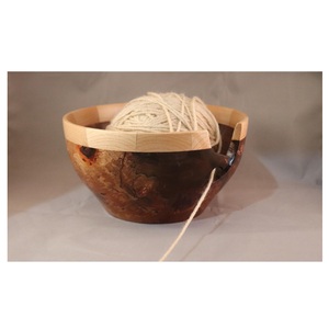 Best Selling red color wooden yarn holder round shape large wooden <b>knitting</b> yarn unique design knitters portable <b>knitting</b> tool - Product Image 2