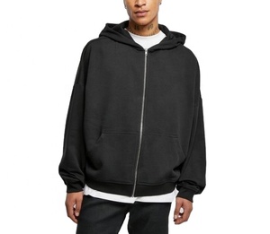 Sudadera con capucha OEM personalizada de gran tamaño de algodón pesado para hombre 2024 Premium Plus Size bordado oferta al por mayor calidad garantizada - Product Image 1