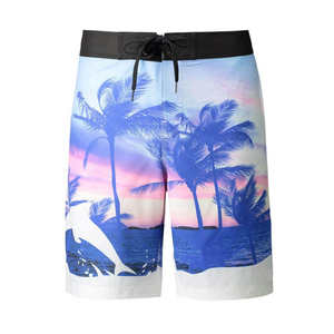 Short de plage en polyester personnalisé pour hommes Planche de surf Maillots de bain courts Deux avec poche Short de bain - Product Image 1