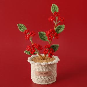 Planta Grande Tejida a Mano con Hilo de Copo de Nieve, Estilo Cielo Estrellado Creativo, para Interiores/Exteriores, Decoración para el Día de la Madre - Product Image 6