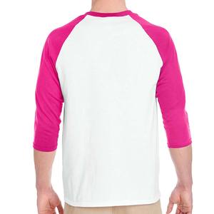 Camiseta de cuello redondo de manga 3/4 para hombre hecha a medida - Product Image 2