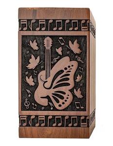 โกศใส่ศพทำจากไม้สไตล์อเมริกันสมัยใหม่พร้อมโลโก้ตามสั่งสำหรับผู้ใหญ่ชายหญิง - Product Image 1