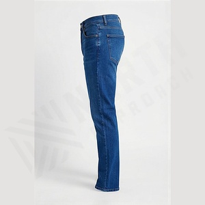 Pantalones Vaqueros Personalizados de Mezclilla, Corte Ajustado, Bolsillos Clásicos Personalizados, Algodón con Spandex, Pantalones Relajados para Hombre, Duraderos, Al Por Mayor, Alta Calidad - Product Image 3