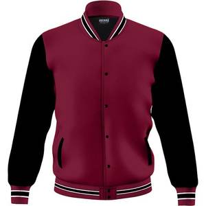 Veste universitaire à la mode pour hommes, décontracté, coupe régulière, blousons bombardiers de baseball Letterman, polaire - Product Image 4