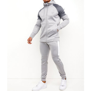 Tenue de survêtement décontractée pour hommes avec veste zippée et pantalon à taille élastique, parfaite pour l'entraînement sportif de jogging OEM - Product Image 6