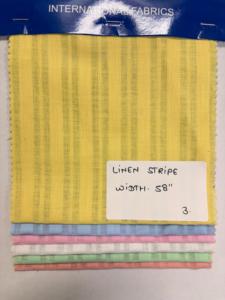 <b>Linen</b> <b>Cotton</b> Stripe Woven Shirt <b>Fabric</b> 58mm Wide Plain Yarn Dyed for Boys & Girls International Buyers Costume Material - Product Image 4